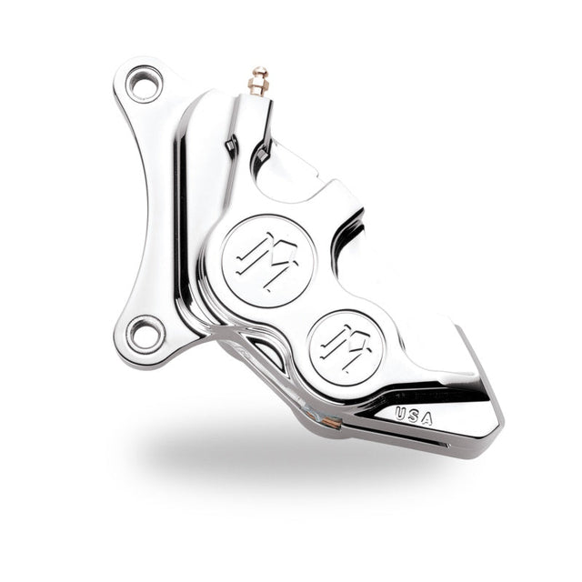 Performance Machine Caliper 137x4B Left 11.5in - Chrome Performance Machine Brake Calipers - Perf  AXOPROS