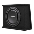 DS18 DS18 Single 12in Shallow Subwoofer and Enclosure 350 Watts RMS Amplified Sealed Black Carpet Subwoofers aftermarket performance part