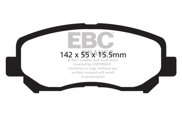 EBC 12+ Mazda CX-5 2 Greenstuff Front Brake Pads EBC Brake Pads - Performance  AXOPROS