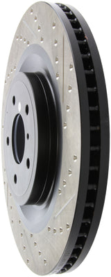 StopTech Infiniti G37 / Nissan 370Z SportStop Slotted & Drilled Front Left Rotor Stoptech Brake Rotors - Slot & Drilled  AXOPROS