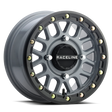 Raceline A93SG Podium 15x6in/4x156 BP/40mm Offset/132.5mm Bore - Grey & Black Ring Beadlock Wheel Raceline Wheels - Cast  AXOPROS