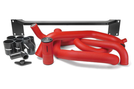 Perrin Performance PERRIN 08-14 Subaru STI Front Mount Intercooler Boost Tube Kit - Red Intercooler Pipe Kits aftermarket performance part