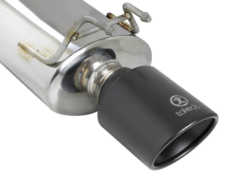 aFe Takeda Exhaust 304SS Dual Cat-Back w/ Black Tips 13-17 Honda Accord LX/EX/EX-L Sedan L4 2.4L aFe Catback  AXOPROS