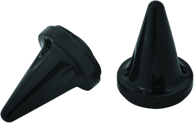 Kuryakyn Stiletto End Caps Grips Black Kuryakyn Grips  AXOPROS