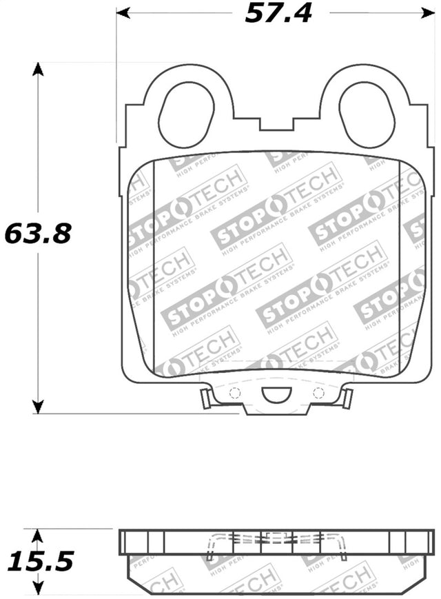 StopTech Performance 98-05 Lexus GS 300/350/400/430/450H / 00-05 IS250/300/350 Rear Brake Pads Stoptech Brake Pads - Performance  AXOPROS