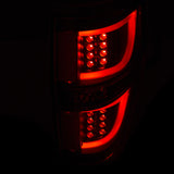 ANZO 2009-2013 Ford F-150 LED Taillights Black ANZO Tail Lights  AXOPROS