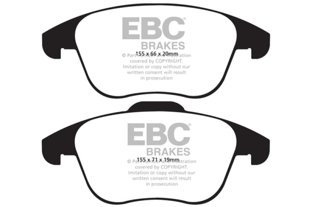 EBC 15 and up Audi Q3 2.0 Turbo Ultimax2 Front Brake Pads EBC Brake Pads - OE  AXOPROS