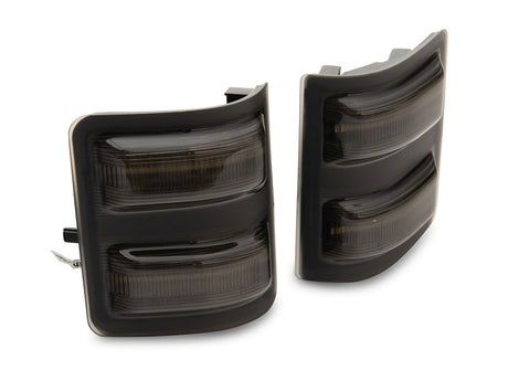 Raxiom Raxiom 11-16 Ford F-250/F-350 Super Duty Axial LED SEQL Switchback Side Mirror Marker Lamps- Smoked Sidemarkers & Indicators aftermarket performance part