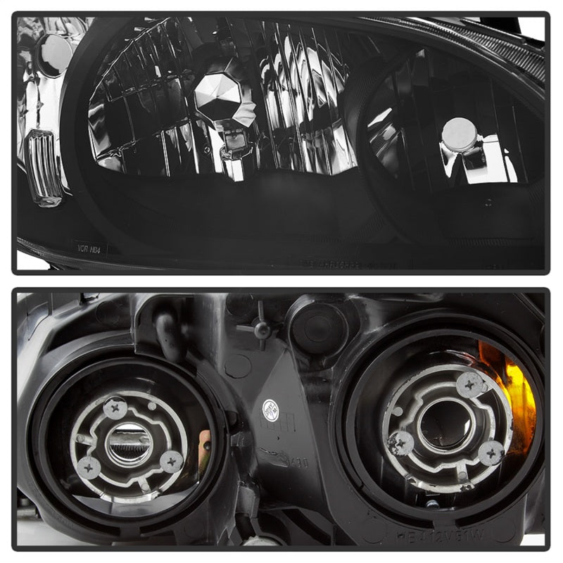 xTune 04-05 Honda Civic (Excl Hatchback/Si) OEM Style Headlights - Black (HD-JH-HC04-4D-AM-BK) SPYDER Headlights  AXOPROS