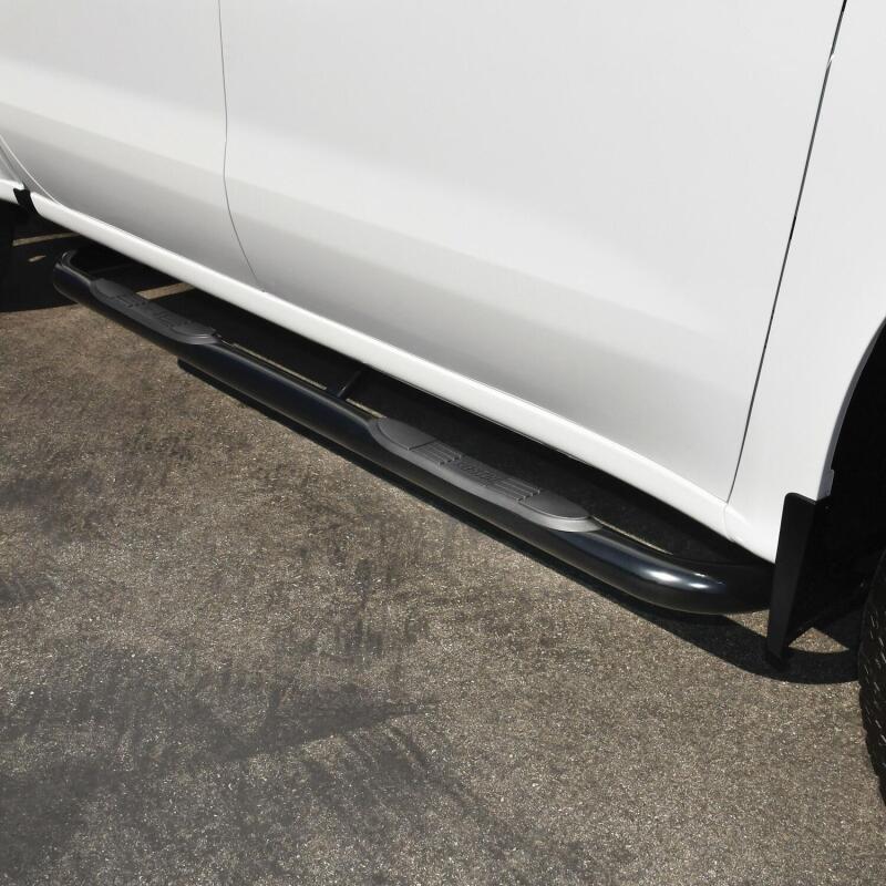Westin 2019 Chevrolet Silverado/Sierra 1500 Crew Cab E-Series 3 Nerf Step Bars - Black Westin Nerf Bars  AXOPROS