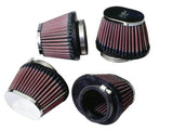 K&N Universal Chrome Oval Tapered Filter 2.125inFlgID x 4inBOL x 3inBOW x 3inTOL x 2inTOW x 2.75inH K&N Engineering Air Filters - Direct Fit  AXOPROS