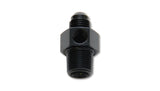 Vibrant -8AN Male to 1/4in NPT Male Union Adapter Fitting w/ 1/8in NPT Port Vibrant Fittings  AXOPROS