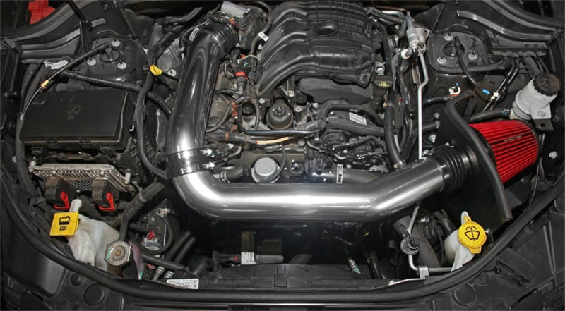 Spectre 11-15 Jeep Grand Cherokee V6-3.6L F/I Air Intake Kit - Polished w/Red Filter Spectre Cold Air Intakes  AXOPROS
