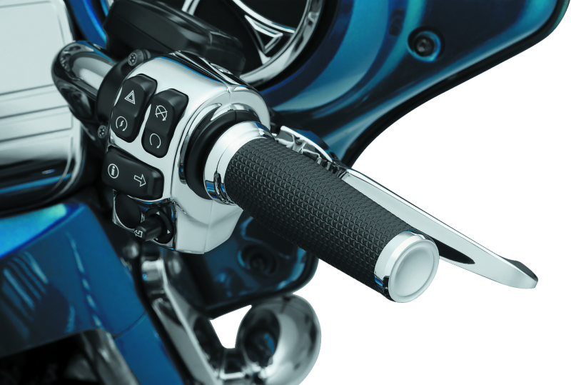 Kuryakyn Thresher Grips Throttle-By-Wire Chrome Kuryakyn Grips  AXOPROS