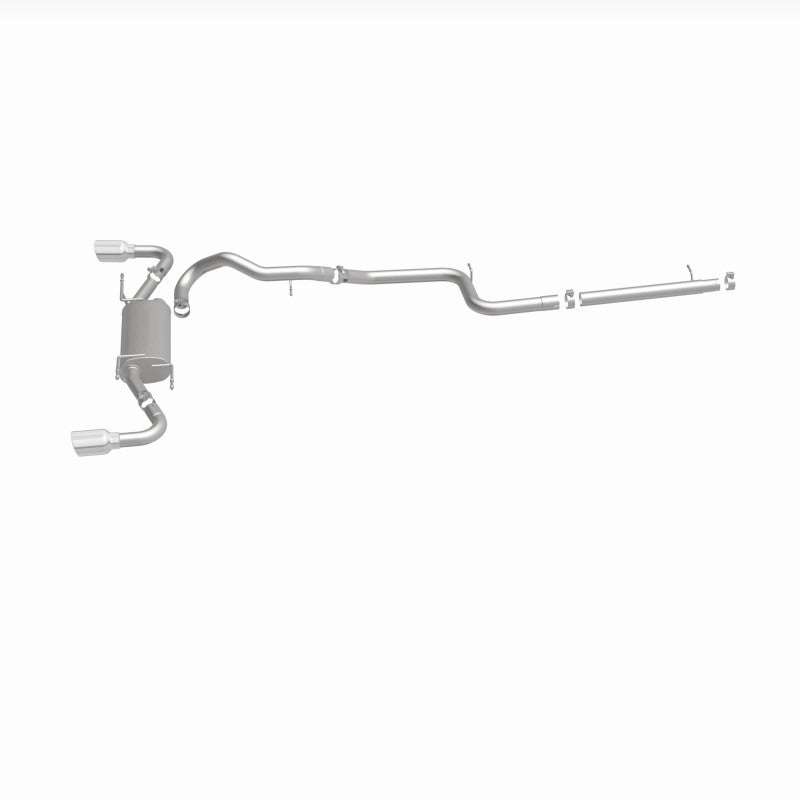 MagnaFlow 10-12 Mazda 3 L4 2.5L Hatchback Split Rear Exit Stainless Cat Back Performance Exhaust Magnaflow Catback  AXOPROS