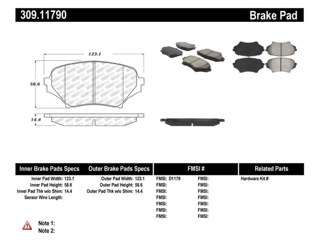 StopTech Performance 06-08 Mazda Miata MX-5 Front Brake Pads Stoptech Brake Pads - Performance  AXOPROS