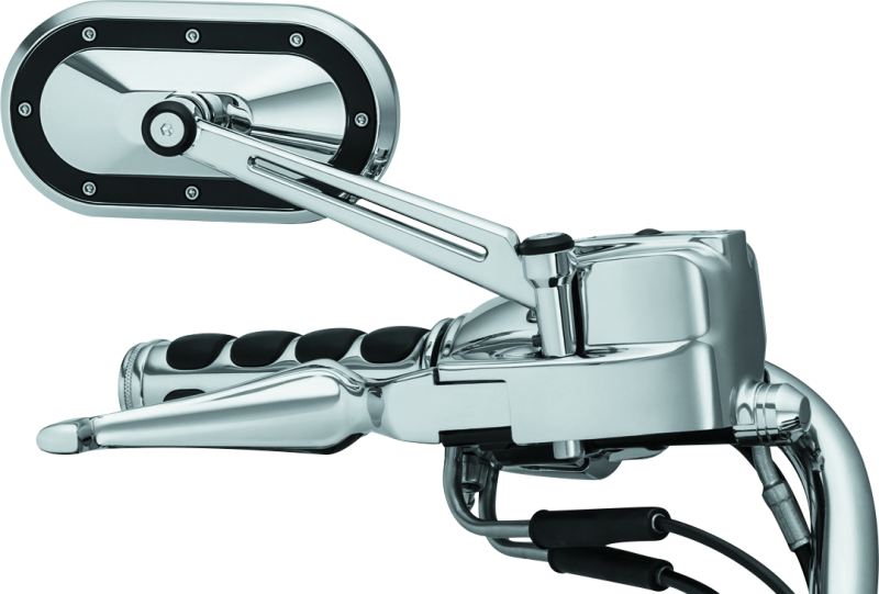 Kuryakyn Heavy Industry Mirrors Chrome/Black Kuryakyn Rear View Mirrors  AXOPROS