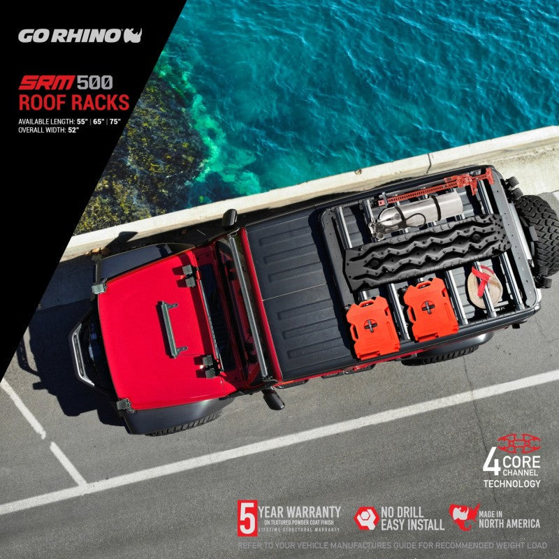 Go Rhino SRM 500 Roof Rack - 65in Go Rhino Roof Baskets  AXOPROS