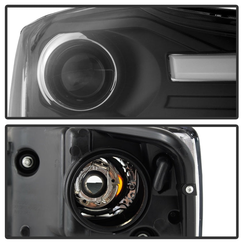 Spyder 04-15 Nissan Titan / 04-07 Nissan Armada V2 Projector Headlights - Black PRO-YD-NTI04-DRL-BK SPYDER Headlights  AXOPROS