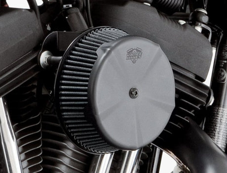 Vance and Hines Vance & Hines Black Skullcap Intake Cover Air Intake Components aftermarket performance part