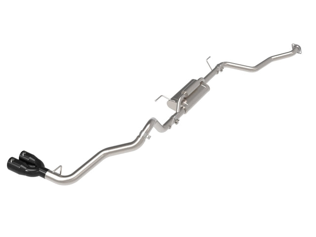 aFe 24-25 Toyota Tacoma L4-2.4L (t) Vulcan Series 2.5in to 3in Cat-Back w/ Black Tip aFe Catback  AXOPROS
