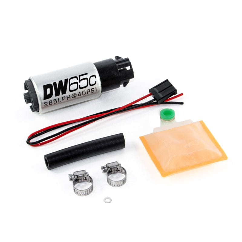 DeatschWerks 265 LPH Compact In-Tank Fuel Pump w/ Clips & Universal Install Kit DeatschWerks Fuel Pumps  AXOPROS