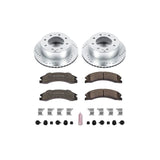 PowerStop Power Stop 11-20 GMC Sierra 3500 HD Rear Z36 Truck & Tow Brake Kit Brake Rotors - Slot & Drilled aftermarket performance part