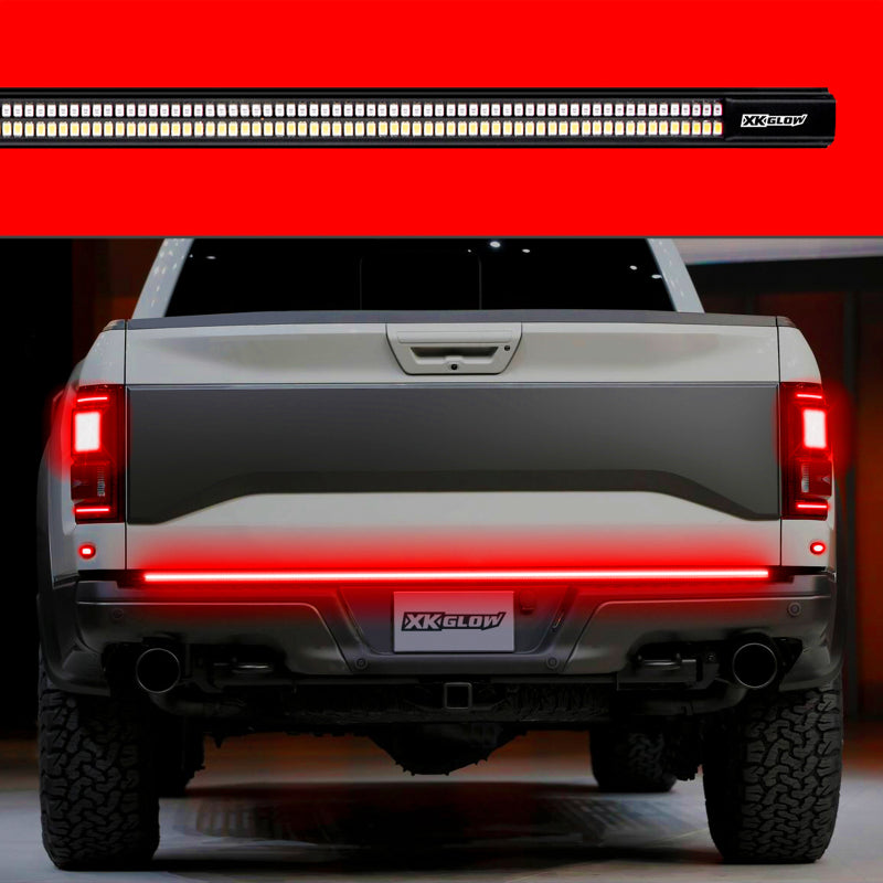 XK Glow Truck Tailgate Light w/ Chasing Turn Signal & Built-in Error Canceller - 3rd gen 60in XKGLOW Light Accessories and Wiring  AXOPROS