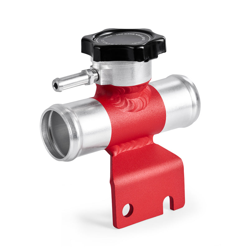 Mishimoto 08-15 Mitsubishi Lancer Evo X Coolant Fill Inlet - Red Mishimoto Coolant Fill Necks  AXOPROS
