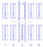 King Chrysler 2.2L Main Bearing Set King Engine Bearings Bearings  AXOPROS