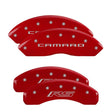 MGP 4 Caliper Covers Engraved Front Gen 5/Camaro Engraved Rear Gen 5/RS Red finish silver ch MGP Caliper Covers  AXOPROS