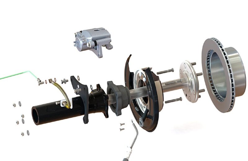 Pedders 05-20 Toyota Tacoma (6 Lug) Rear Brake Conversion Kit Pedders Brake Kits - OE  AXOPROS