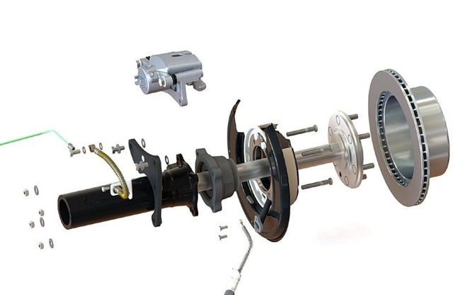 Pedders 05-20 Toyota Tacoma (6 Lug) Rear Brake Conversion Kit Pedders Brake Kits - OE  AXOPROS