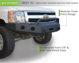 DV8 Offroad 07-13 Chevrolet Silverado 1500 Front Bumper - Black Powdercoat DV8 Offroad Bumpers - Steel  AXOPROS