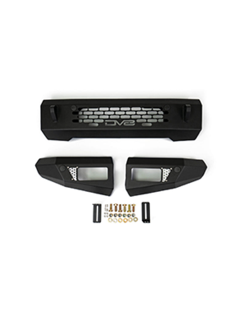 DV8 Offroad 2021+ Ford Bronco Bumper- Accommodates 20in Dual Row Light Bar & (4) 3in Pod Light Mount DV8 Offroad Bumpers - Steel  AXOPROS