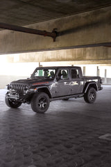DV8 Offroad 07-23 Jeep Wrangler JK/JL & Gladiator JT FS-1 Series Stubby Front Bumper DV8 Offroad Bumpers - Steel  AXOPROS