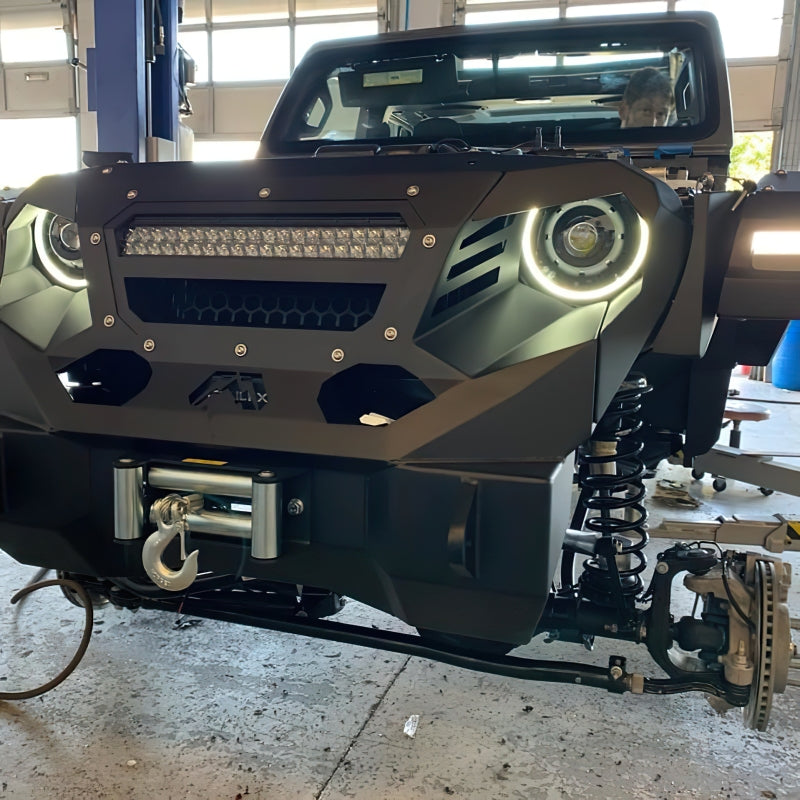 Oracle Jeep JL/Gladiator JT Oculus Bi-LED Projector Headlights - Amber/White Switchback SEE WARRANTY ORACLE Lighting Headlights  AXOPROS