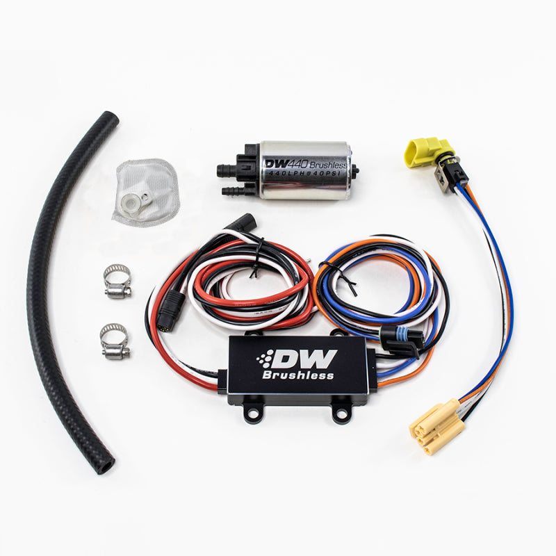DeatschWerks DW440 440lph Brushless Fuel Pump w/ Single Speed Controller DeatschWerks Fuel Pumps  AXOPROS