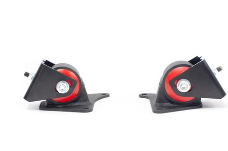 Innovative 99-00 Mazda Miata NB 1.8L Black Steel Replacement Mounts 60A Bushings (No Trans Mount) Innovative Mounts Engine Mounts  AXOPROS