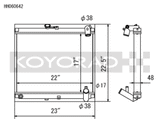 Koyo 86-88 Mazda RX-7 FC NA/Turbo (MT) Radiator Koyo Radiators  AXOPROS