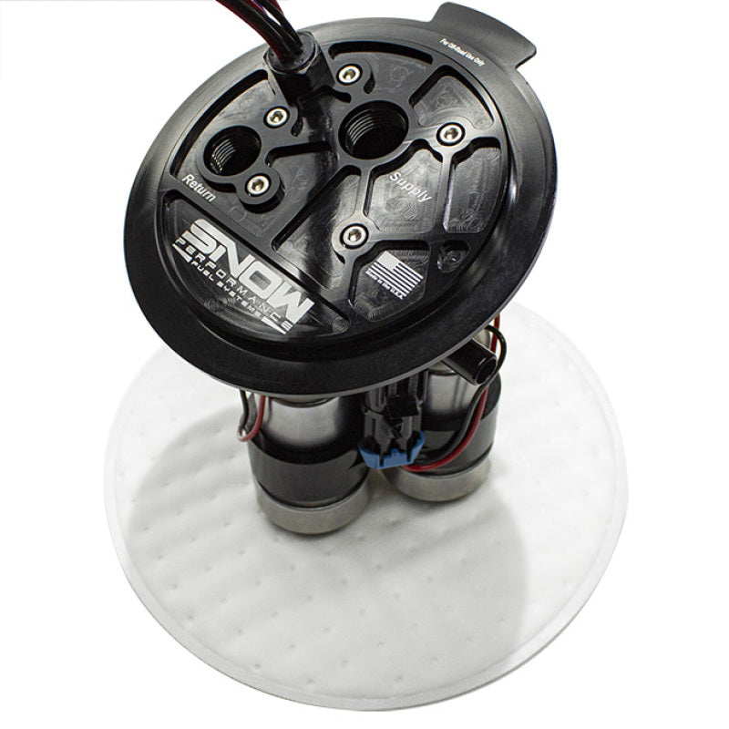 Snow 2015+ Dodge Hellcat/Demon/Redeye Standard Version Fuel Hat - Dual Pump Snow Performance Fuel Pumps  AXOPROS
