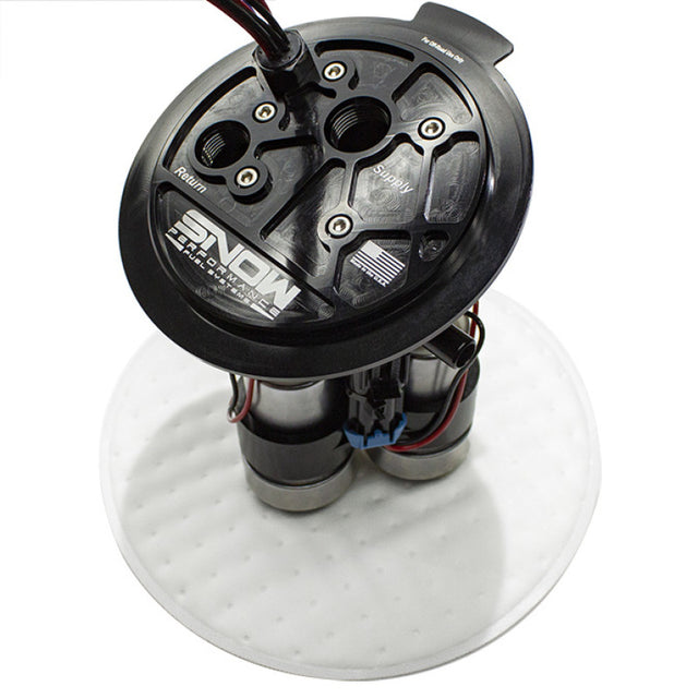 Snow 2015+ Dodge Hellcat/Demon/Redeye Standard Version Fuel Hat - Dual Pump Snow Performance Fuel Pumps  AXOPROS