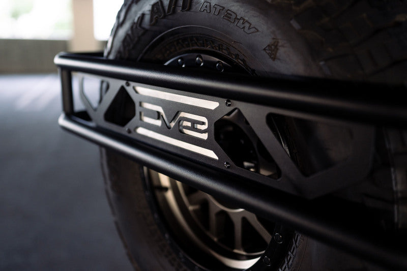 DV8 Offroad 21-23 Ford Bronco Spare Tire Guard & Accessory Mount DV8 Offroad Hitch Receivers  AXOPROS