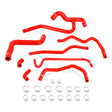 Mishimoto 05-10 Mustang V6 Silicone Radiator & Heater Hose Kit - Red Mishimoto Hoses  AXOPROS