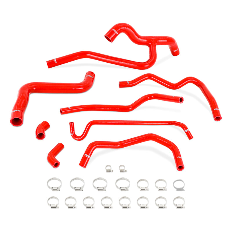 Mishimoto 05-10 Mustang V6 Silicone Radiator & Heater Hose Kit - Red Mishimoto Hoses  AXOPROS