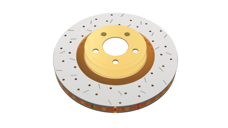 DBA 2009-2013 Cadillac CTS-V V Series Front Slotted T3 4000 Series Uni-Directional Rotor w/Black Hub DBA Brake Rotors - Slotted  AXOPROS