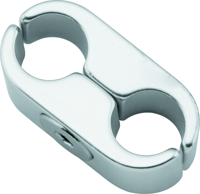 BikeMaster 2 Lines Cable Clamp - Silver BikeMaster Handlebars  AXOPROS
