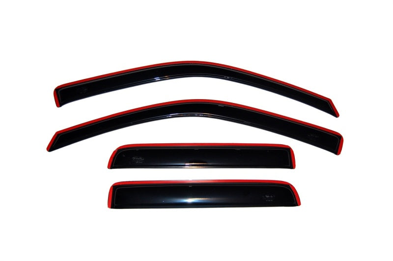 AVS 04-12 Chevy Colorado Crew Cab Ventvisor In-Channel Front & Rear Window Deflectors 4pc - Smoke AVS Wind Deflectors  AXOPROS