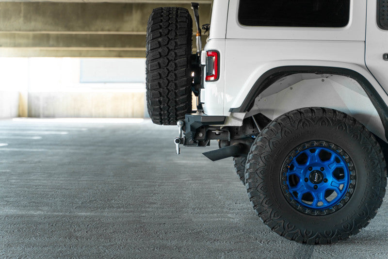 DV8 Offroad 2018 Jeep Wrangler JL FS-15 Series Rear Bumper DV8 Offroad Bumpers - Steel  AXOPROS
