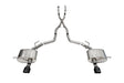 Corsa 2011-2025 Dodge Durango Xtreme 2.5in Cat-Back Dual Rear Exit w/ Single 4.5in Black PVD Tips CORSA Performance Catback  AXOPROS
